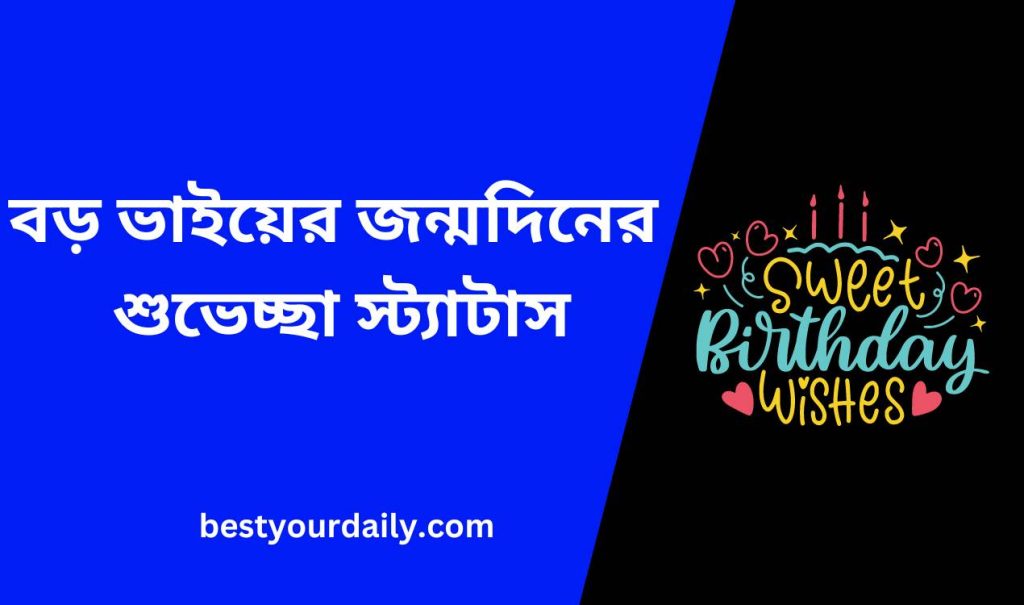 বড় ভাইয়ের জন্মদিনের শুভেচ্ছা স্ট্যাটাস